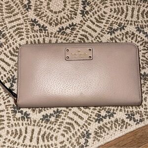 Kate Spade Taupe Cameron Street Leather Wallet